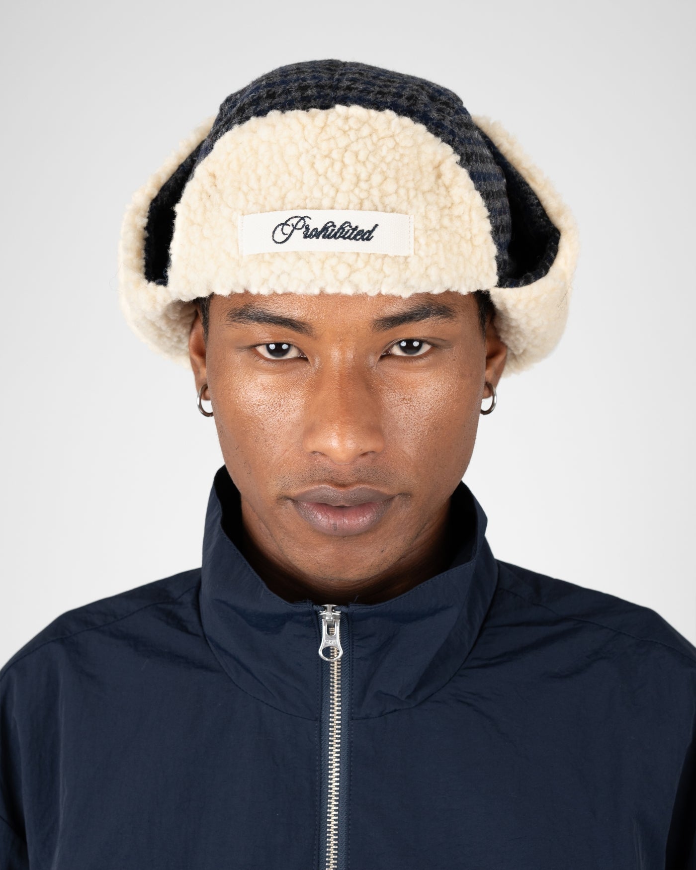 Checkered Aviator Hat | Checekered Blue