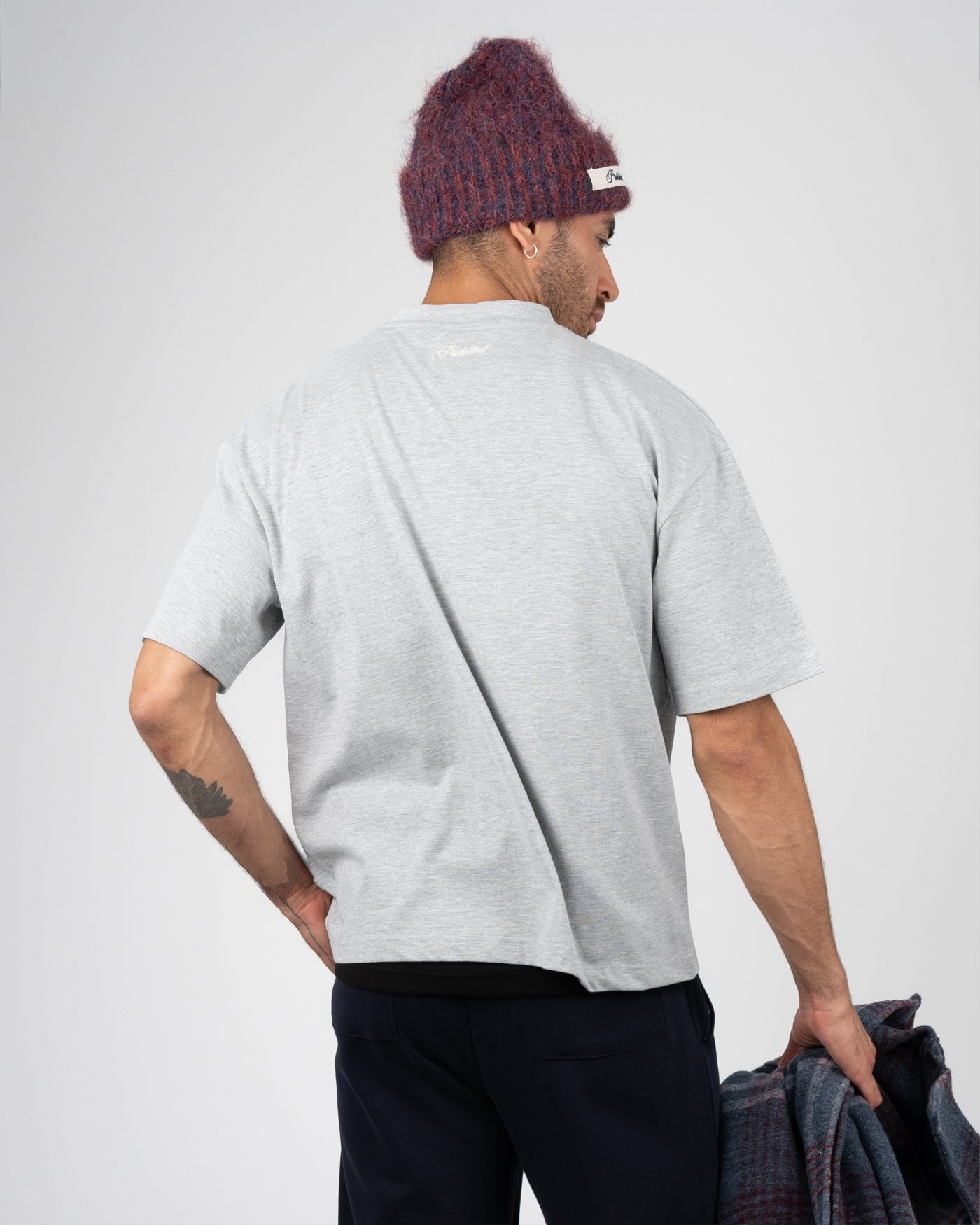 College Tee | Grey Melange