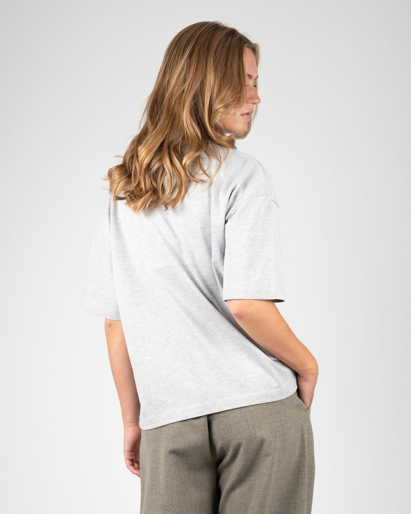 College Tee | Grey Melange