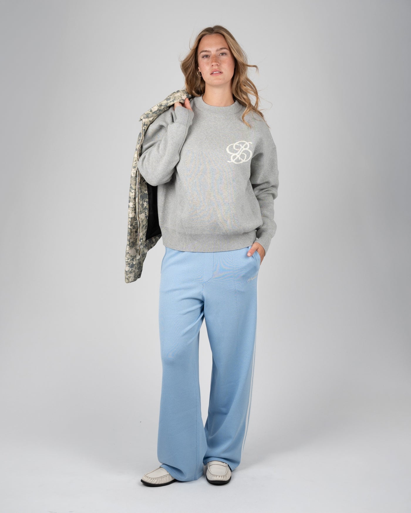 Academy Knit Sweater | Grey Melange