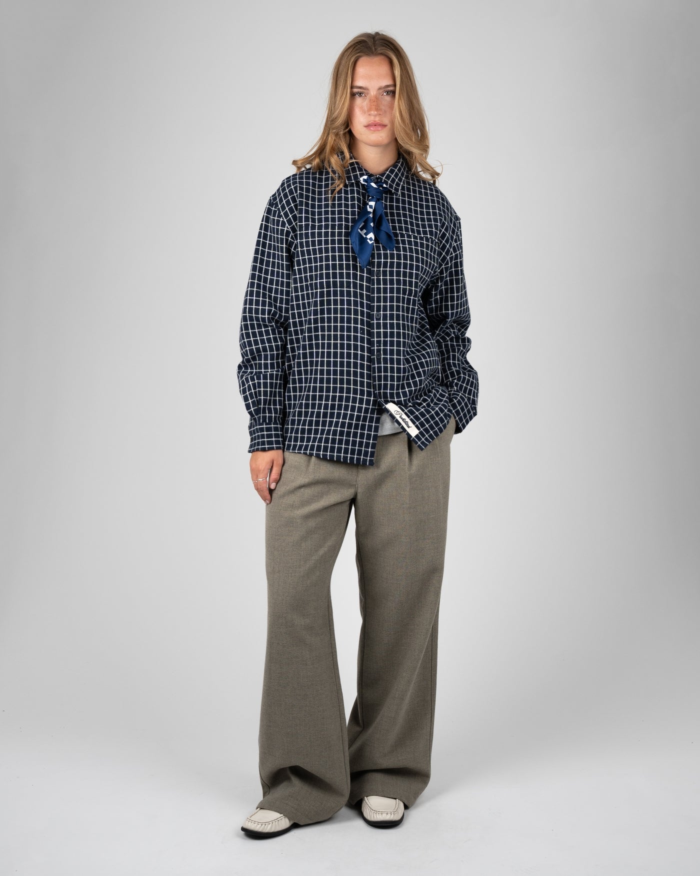 Revival Pleated Pants | Light Grey