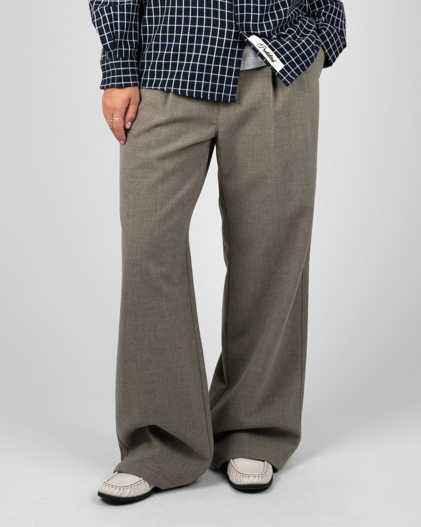 Revival Pleated Pants | Light Grey
