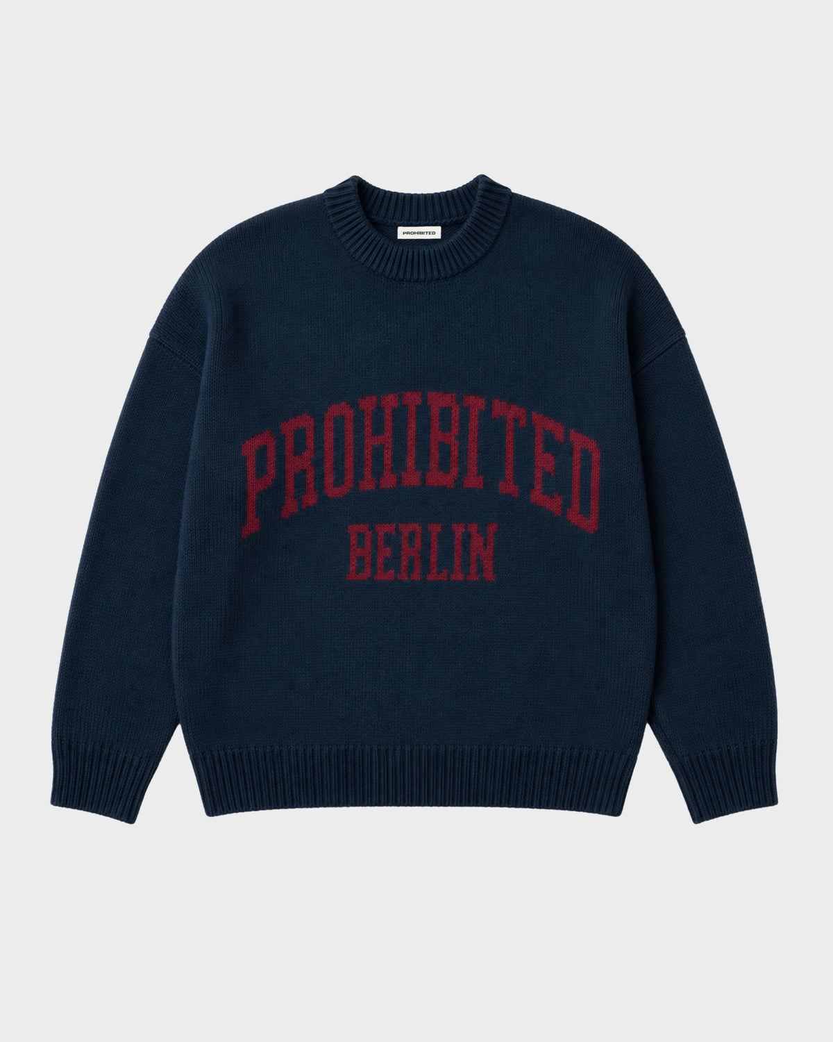 Varsity Knit Sweater | Dark Blue