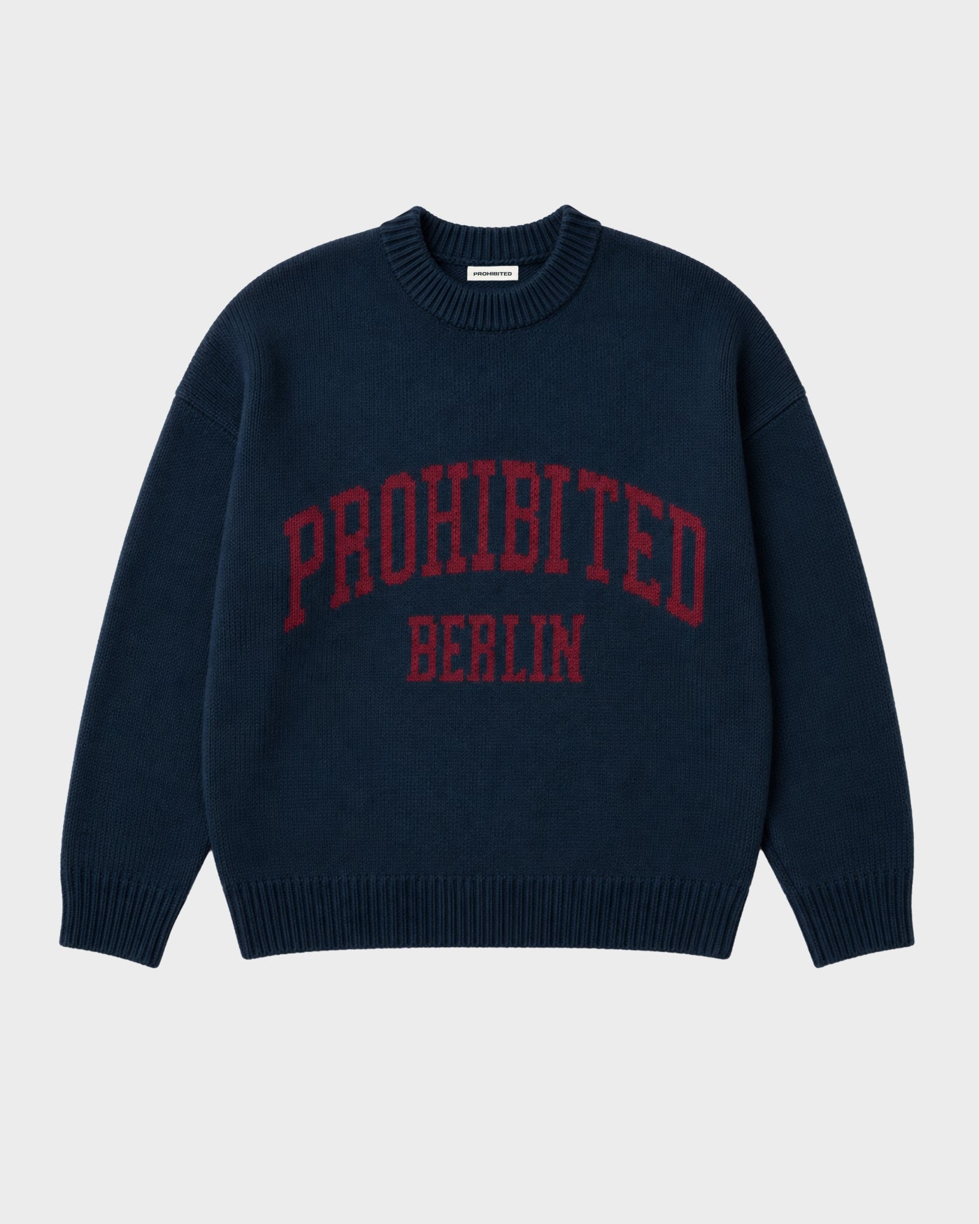 Varsity Knit Sweater | Dark Blue
