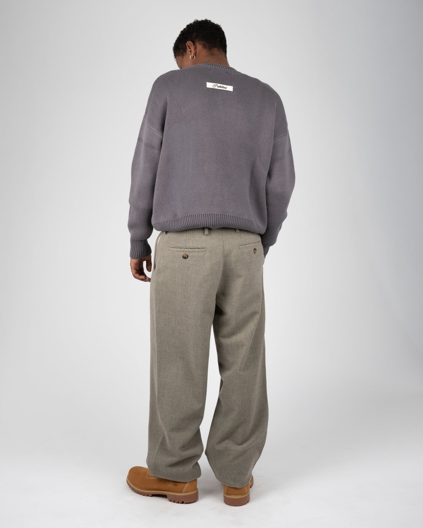 Varsity Knit Sweater | Khaki