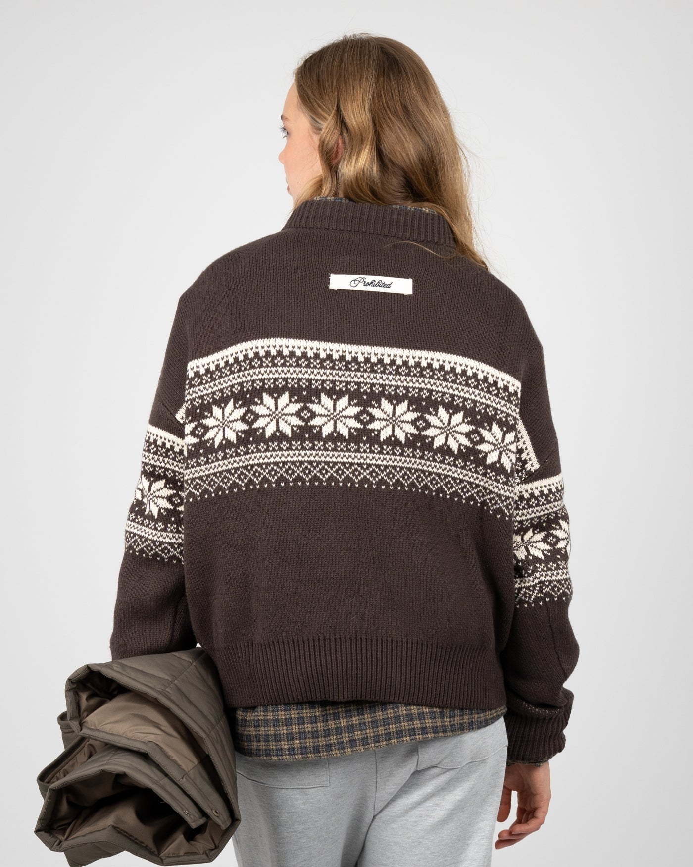 Nordic Knit Sweater | Dark Brown