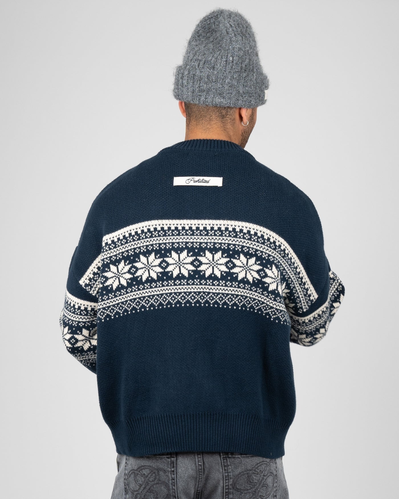 Nordic Knit Sweater | Navy