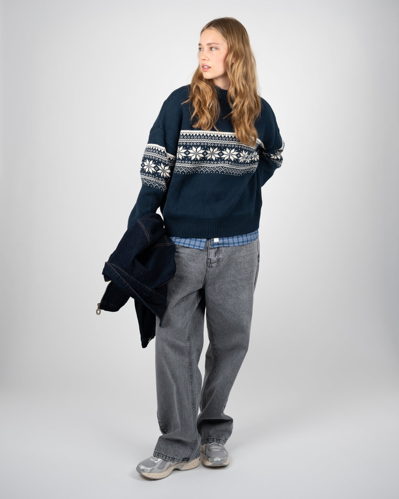 Nordic Knit Sweater | Navy