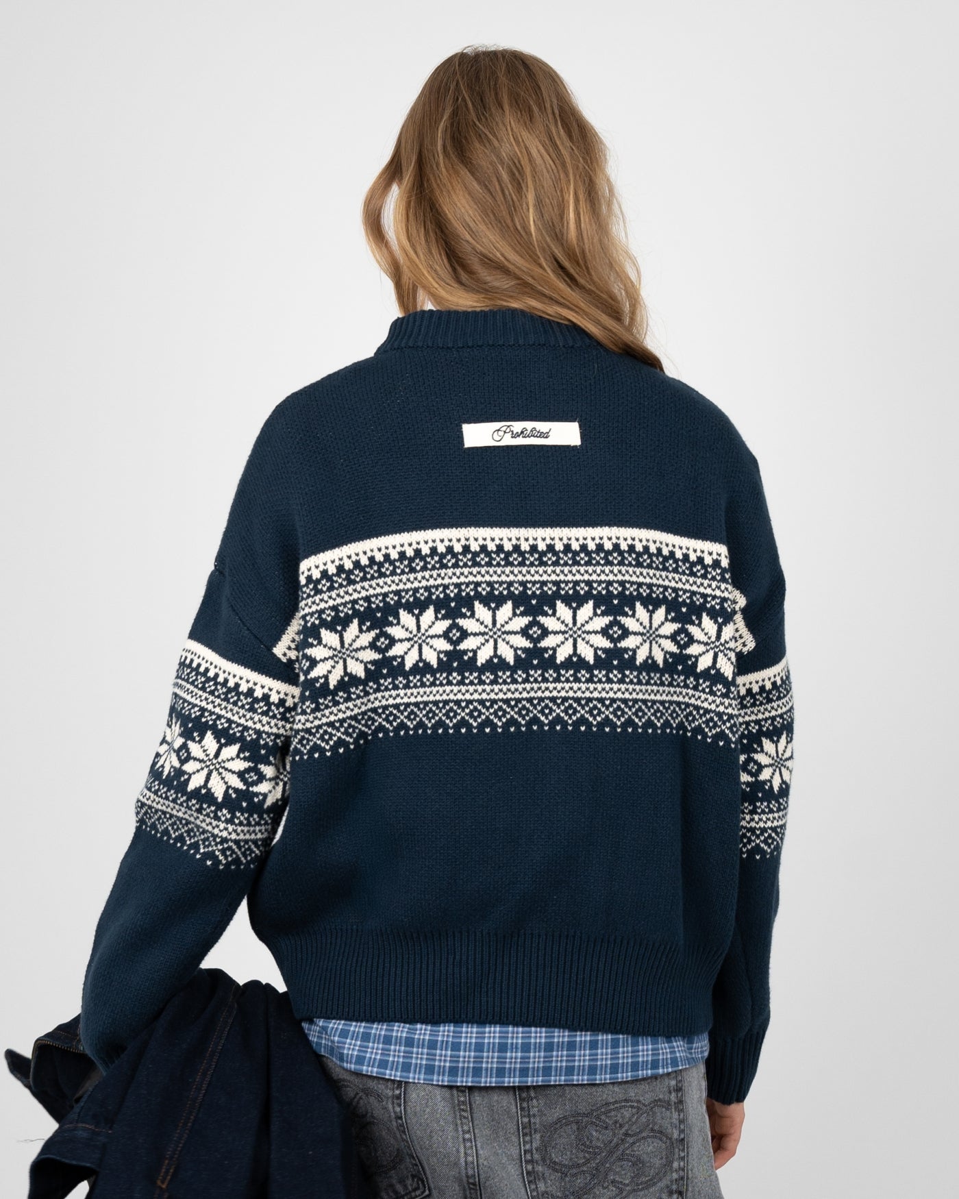 Nordic Knit Sweater | Navy