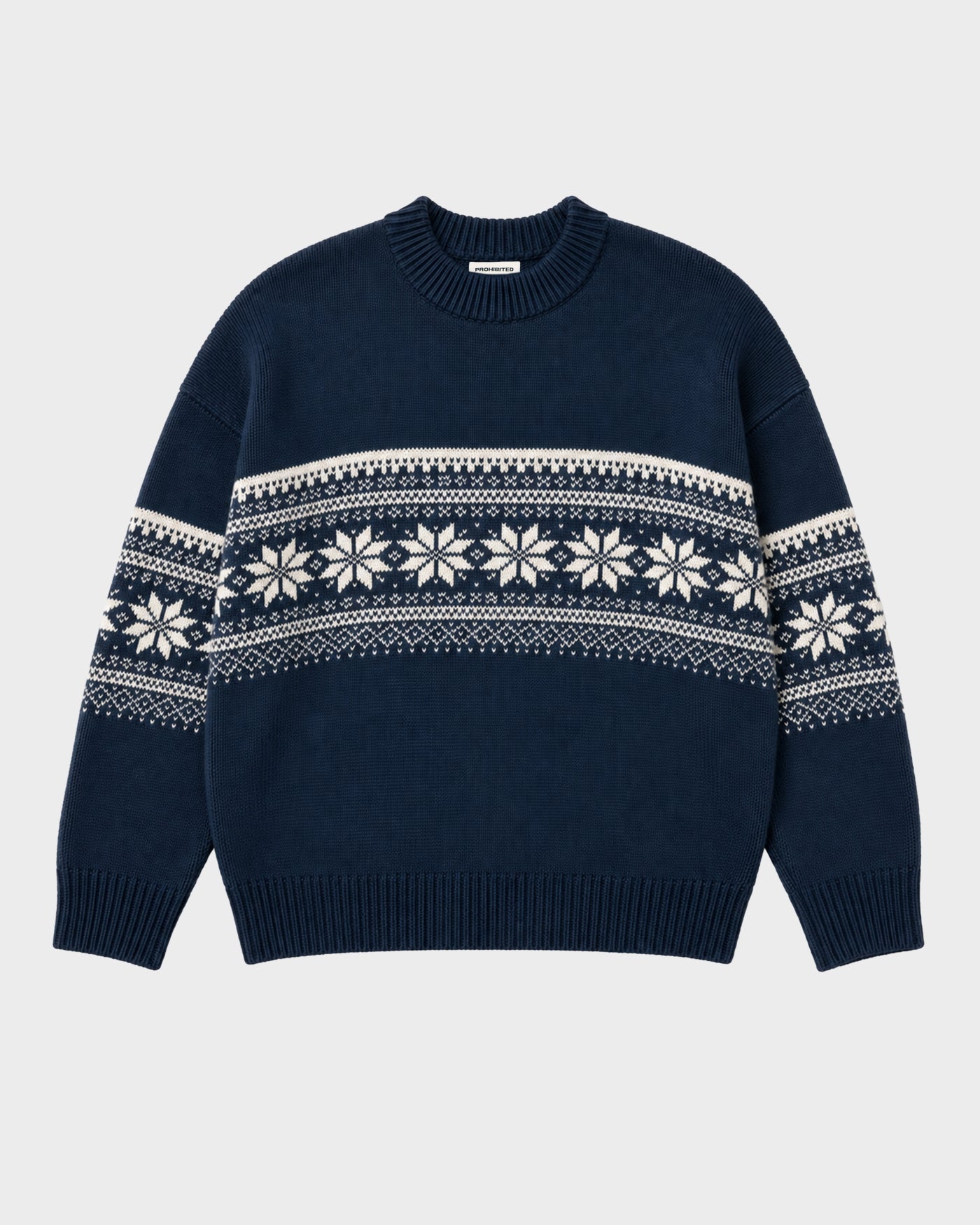 Nordic Knit Sweater | Navy