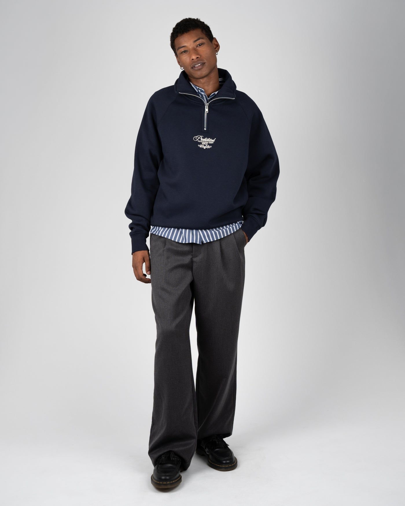 College Days Quarter Zip | Deep Blue