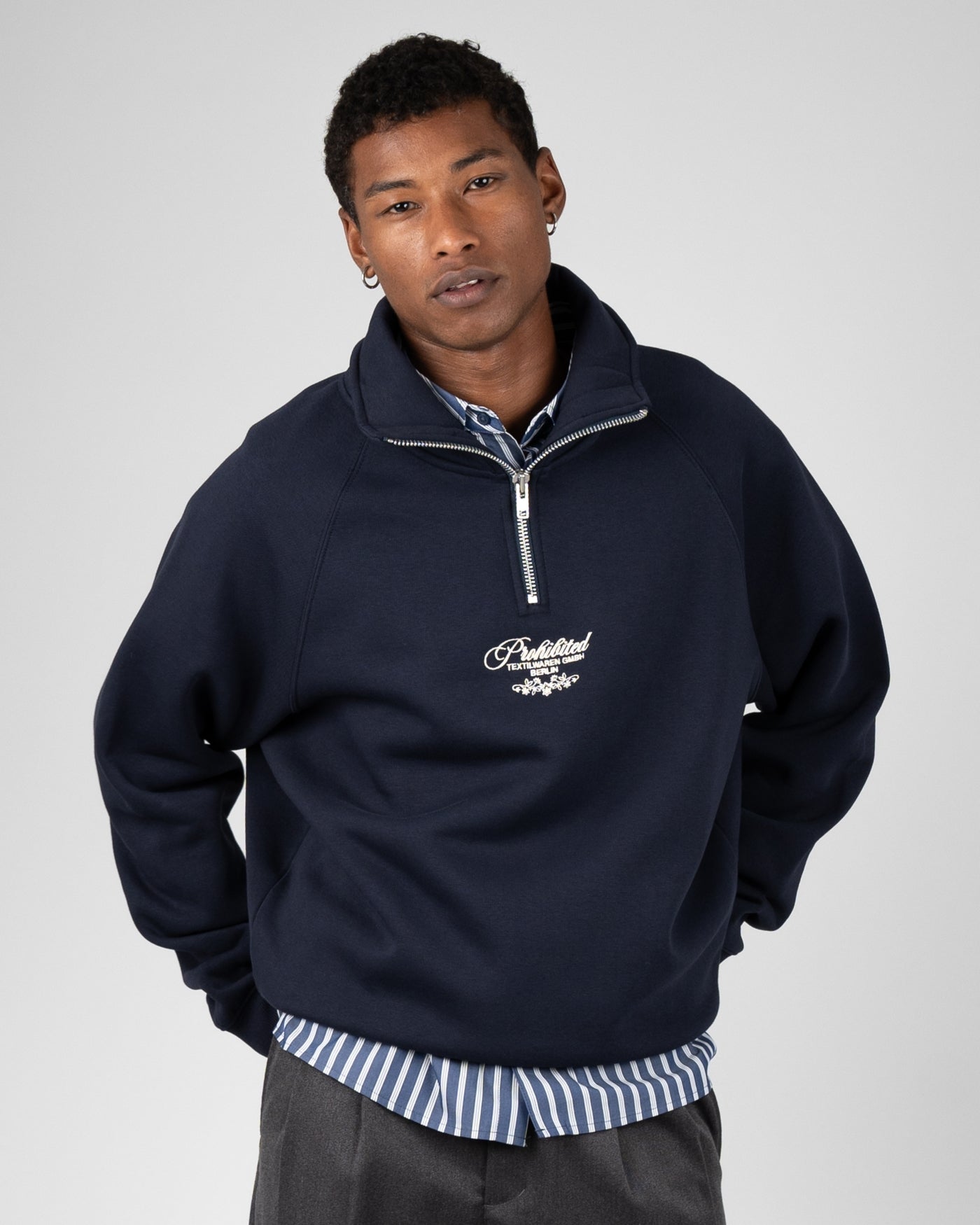 College Days Quarter Zip | Deep Blue