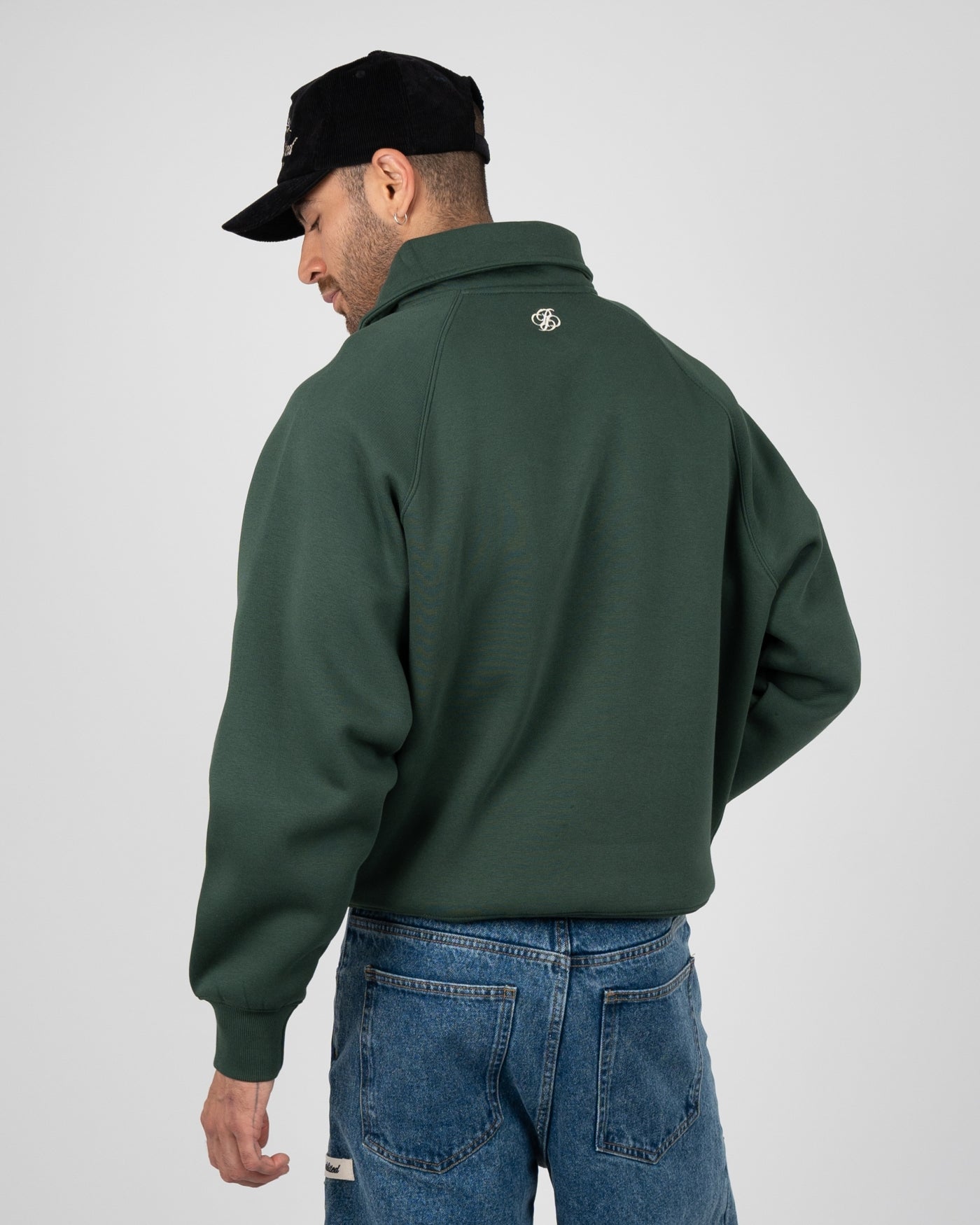 College Days Quarter Zip | British Racing Green