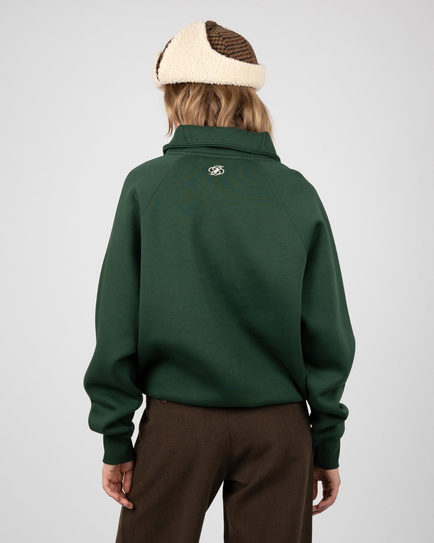 College Days Quarter Zip | British Racing Green