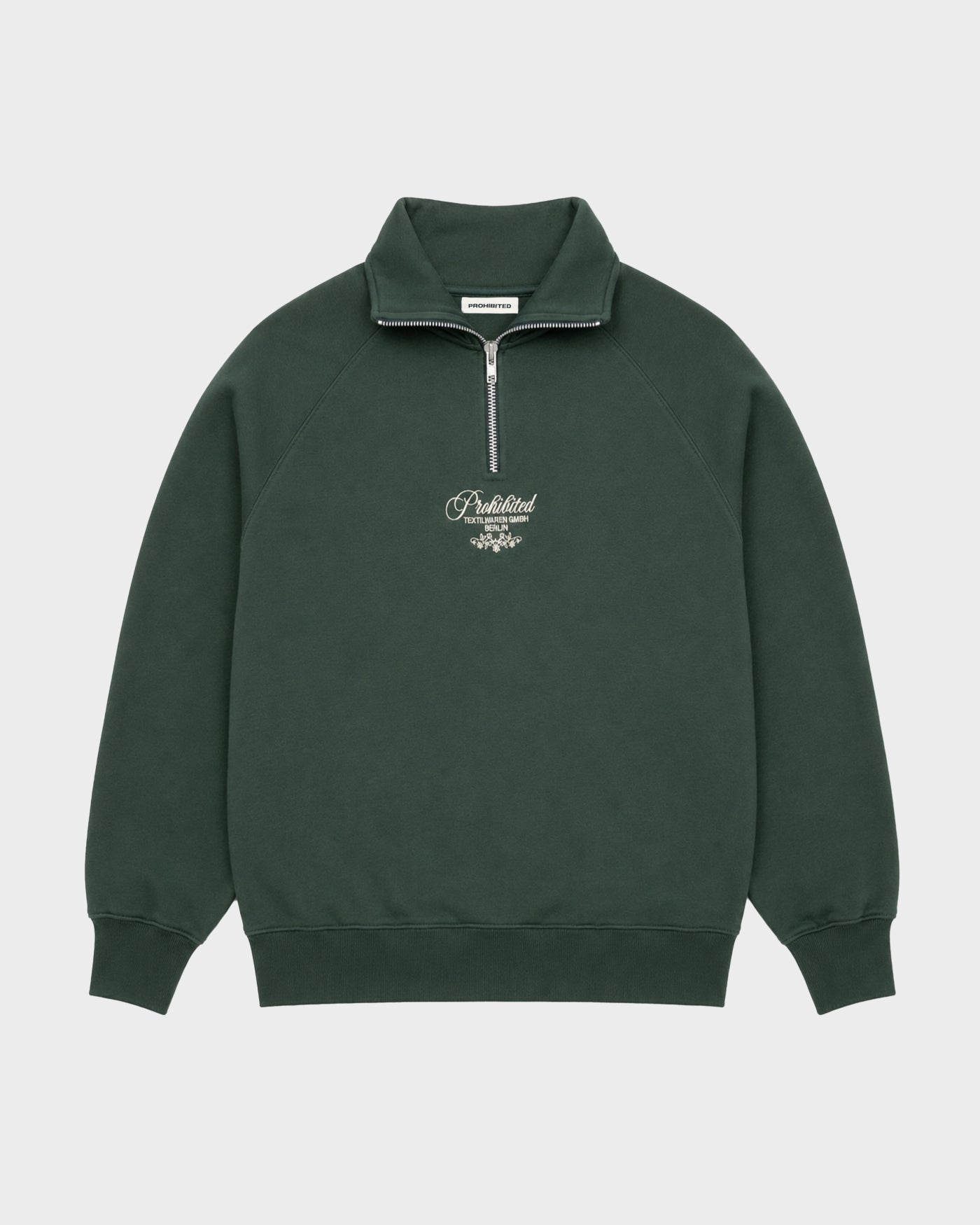 College Days Quarter Zip | British Racing Green