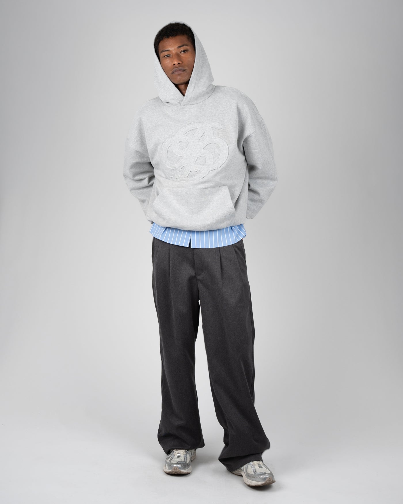 Double P Hoodie | Grey Melange