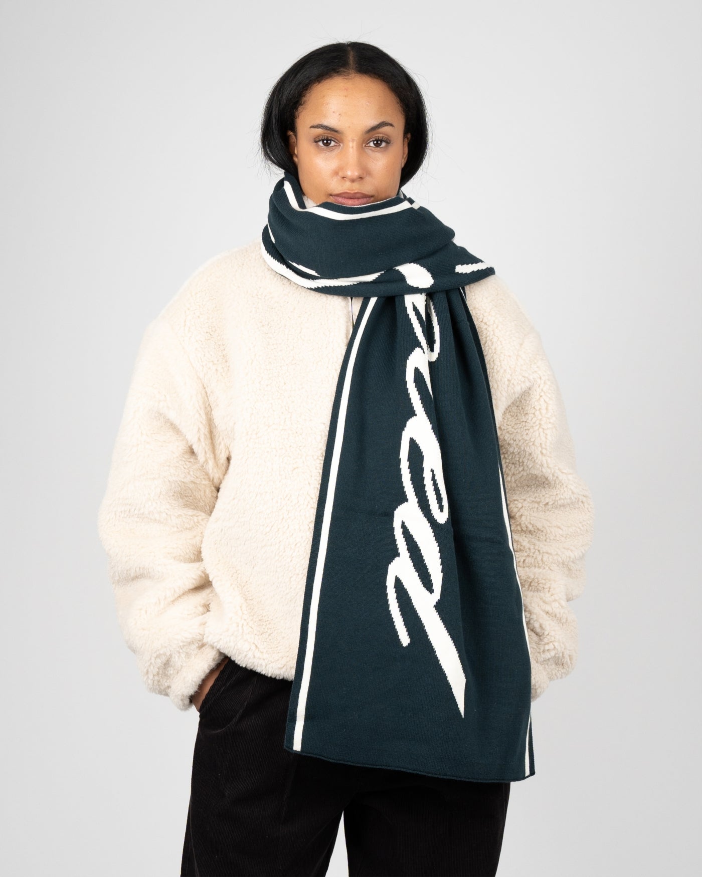 Back In The Days Knit Scarf | Green
