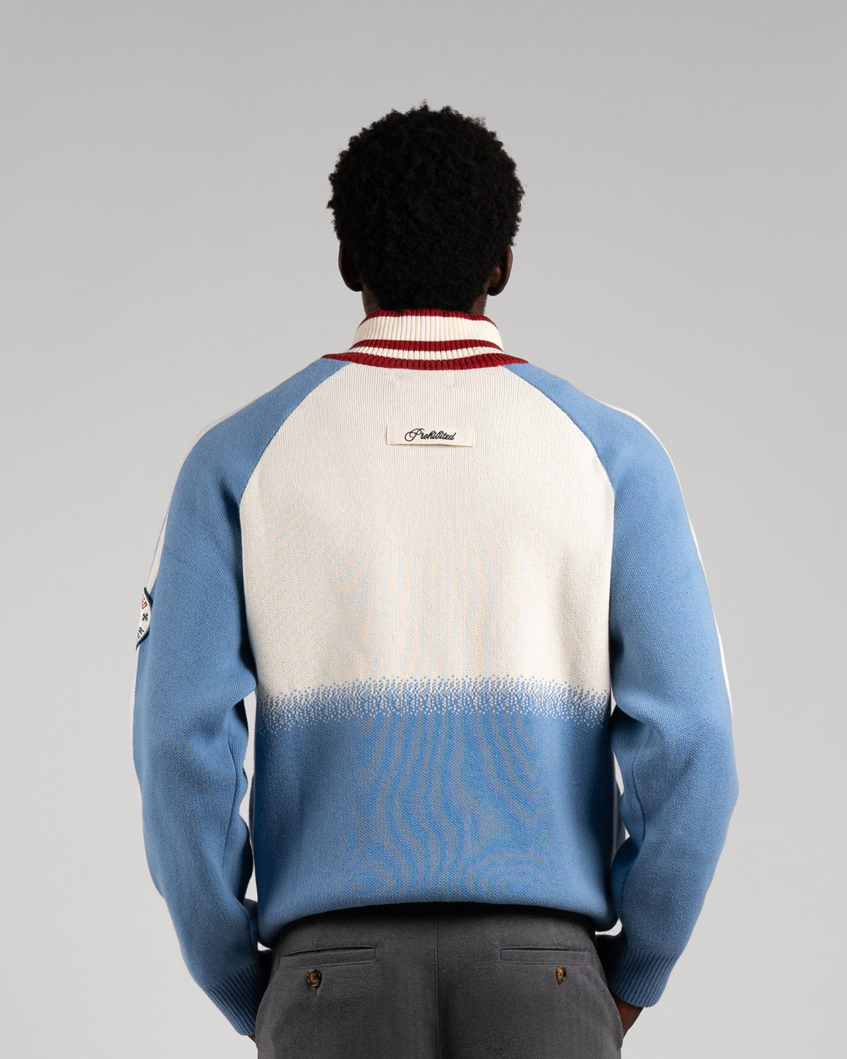 Mountain Knit Jacket | Light Blue