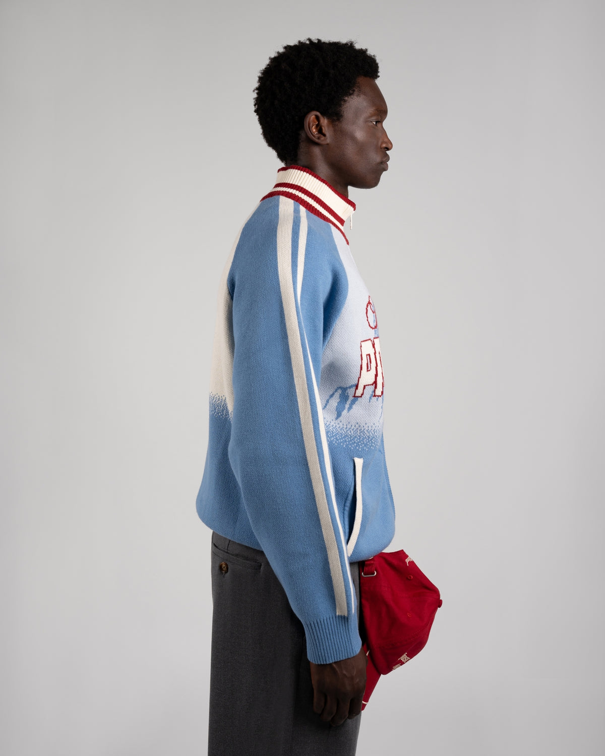 Mountain Knit Jacket | Light Blue