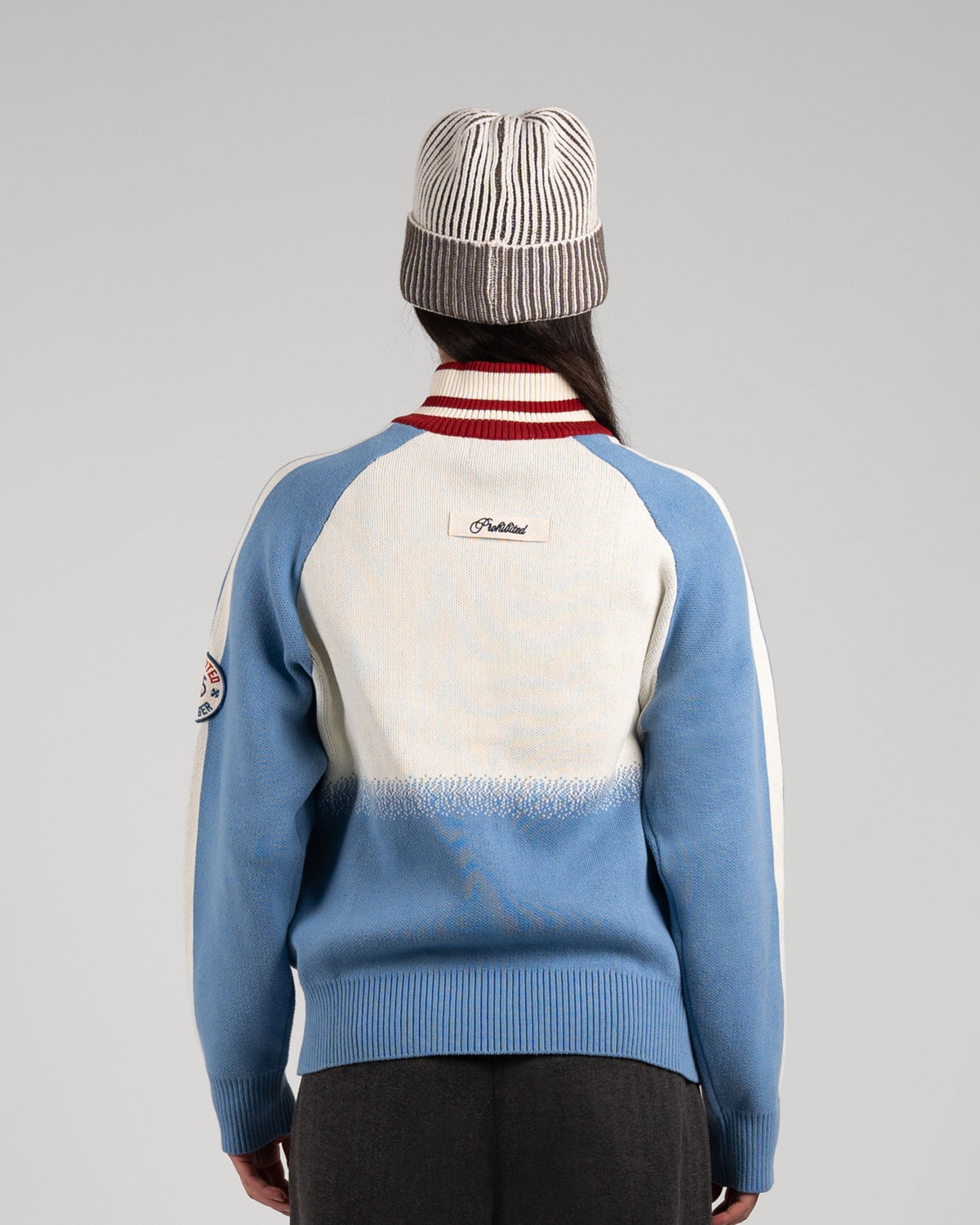 Mountain Knit Jacket | Light Blue