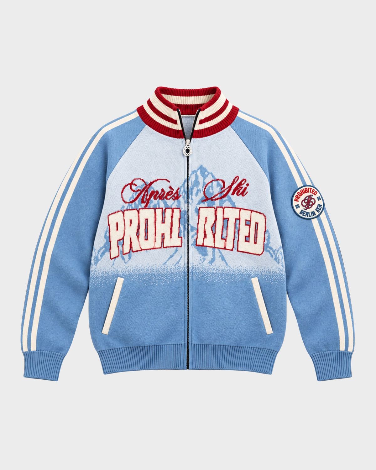 Mountain Knit Jacket | Light Blue