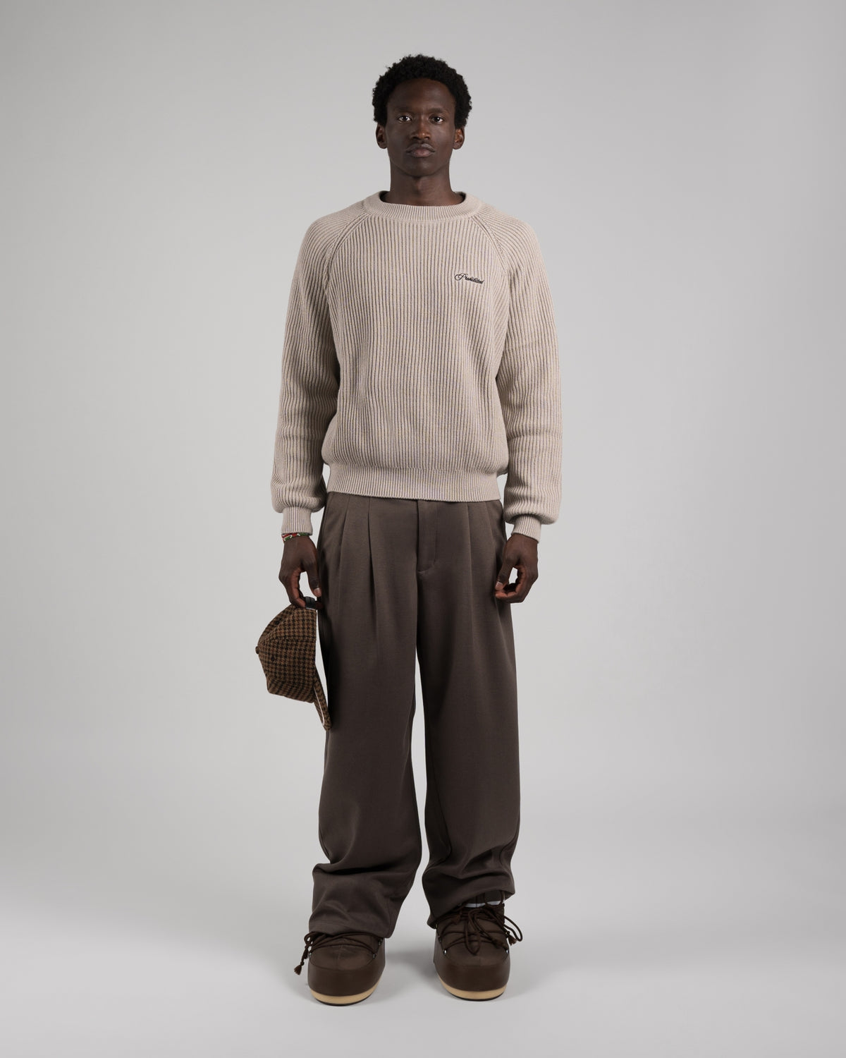 Campus Knit Sweater | Grey
