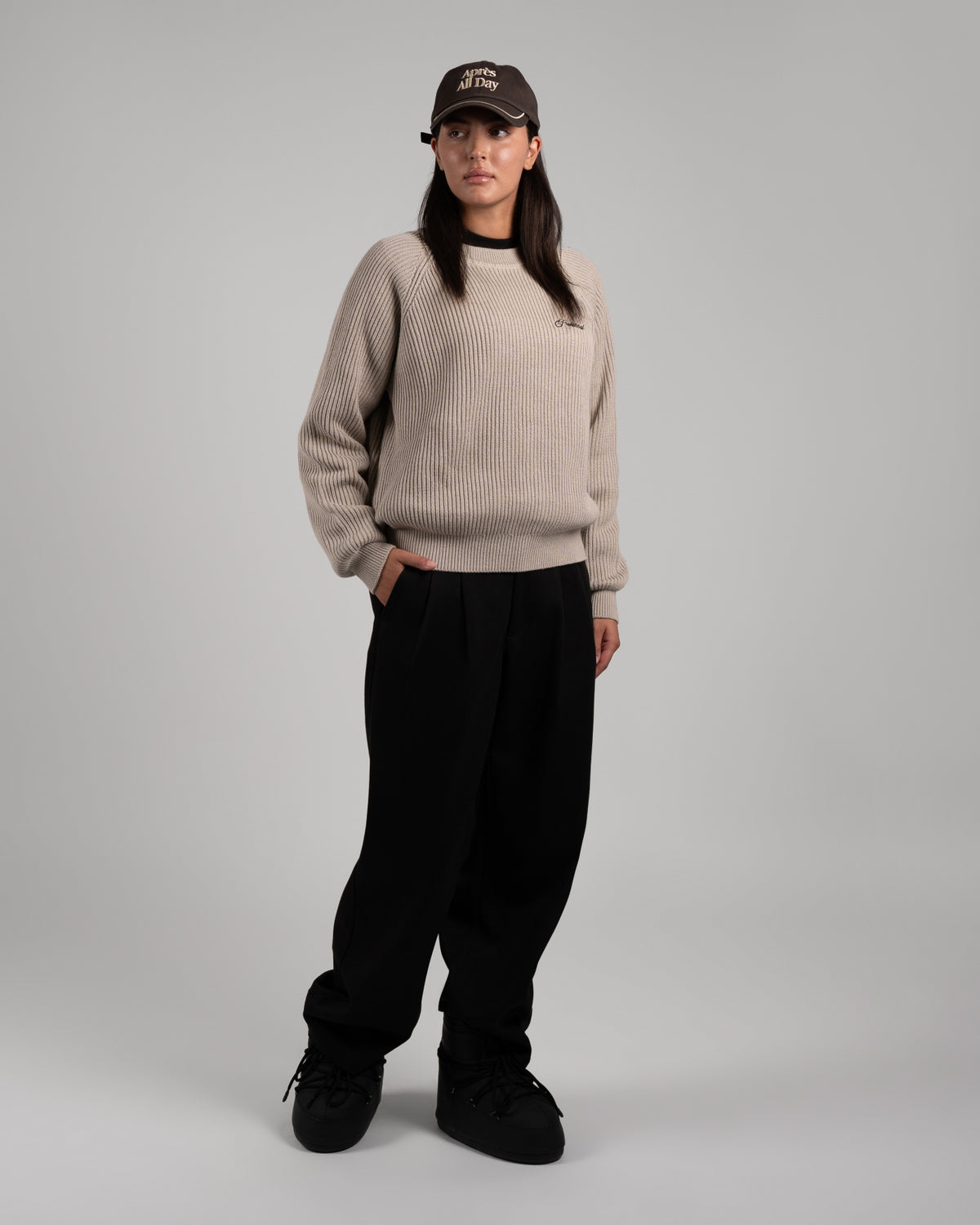 Campus Knit Sweater | Grey