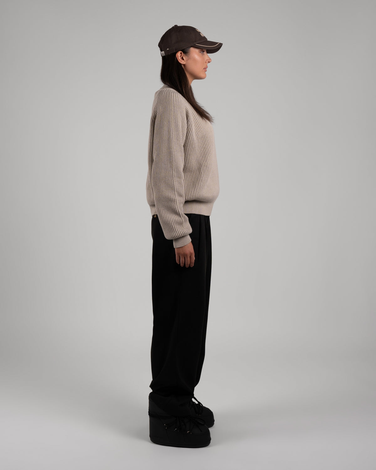 Campus Knit Sweater | Grey