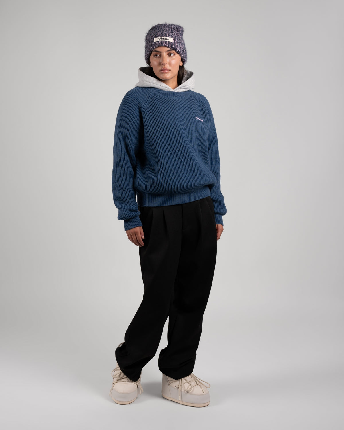 Campus Knit Sweater | Blue