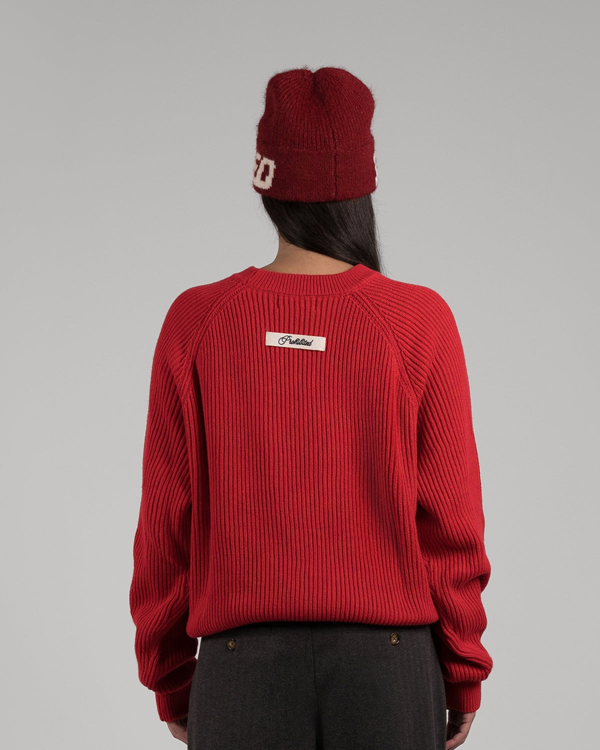 Campus Knit Sweater | Red