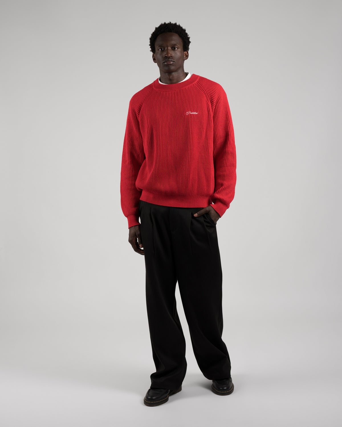Campus Knit Sweater | Red