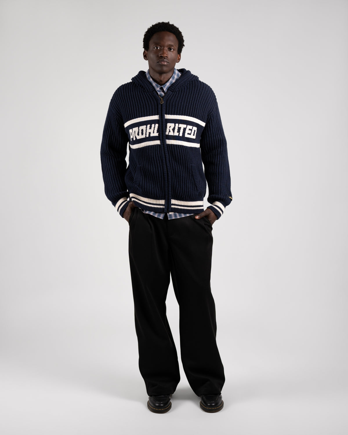 Snowboard Knit Jacket | Navy
