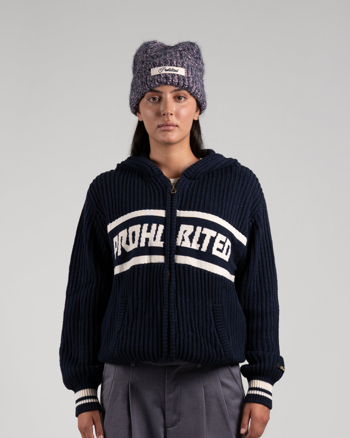 Snowboard Knit Jacket | Navy
