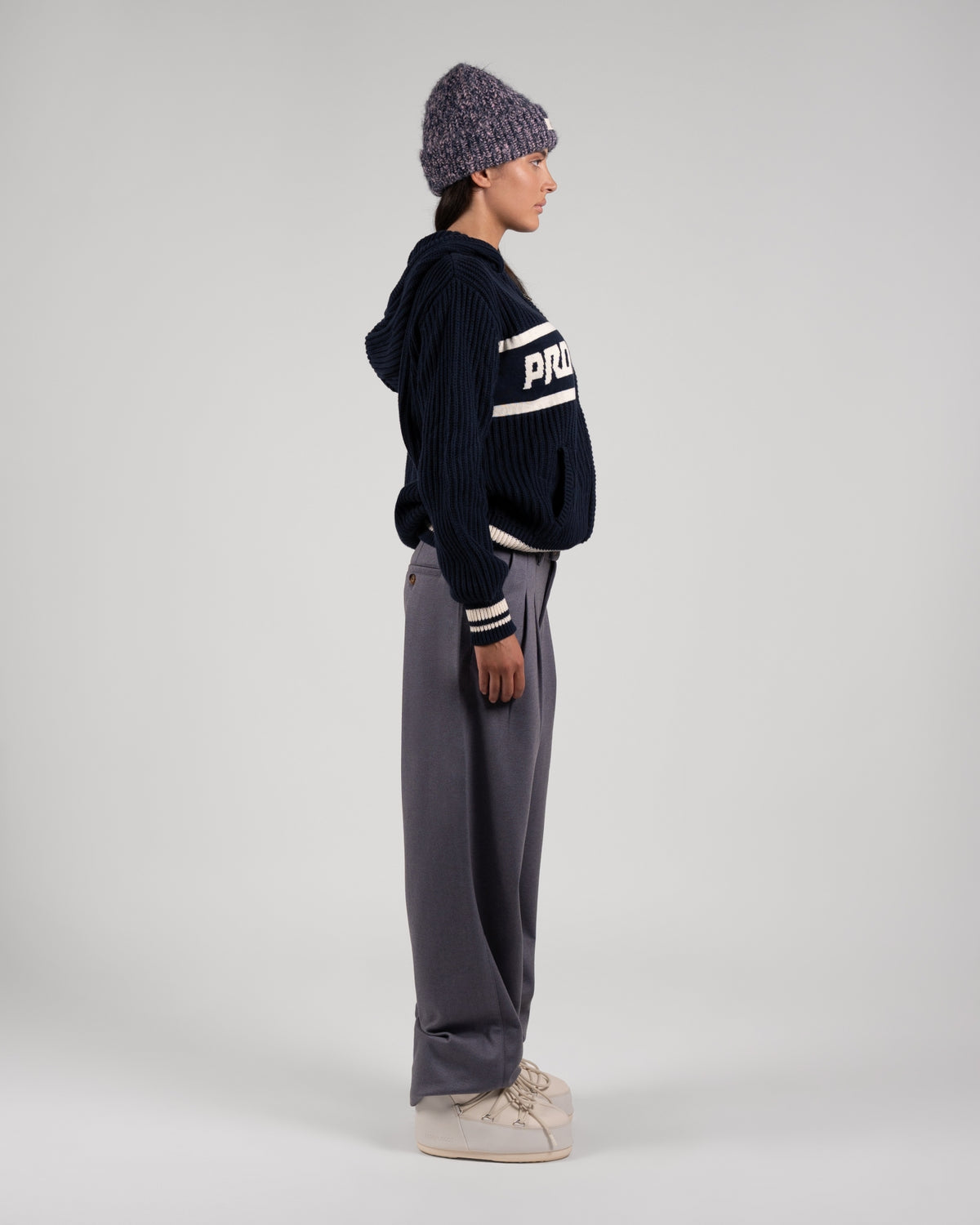 Snowboard Knit Jacket | Navy