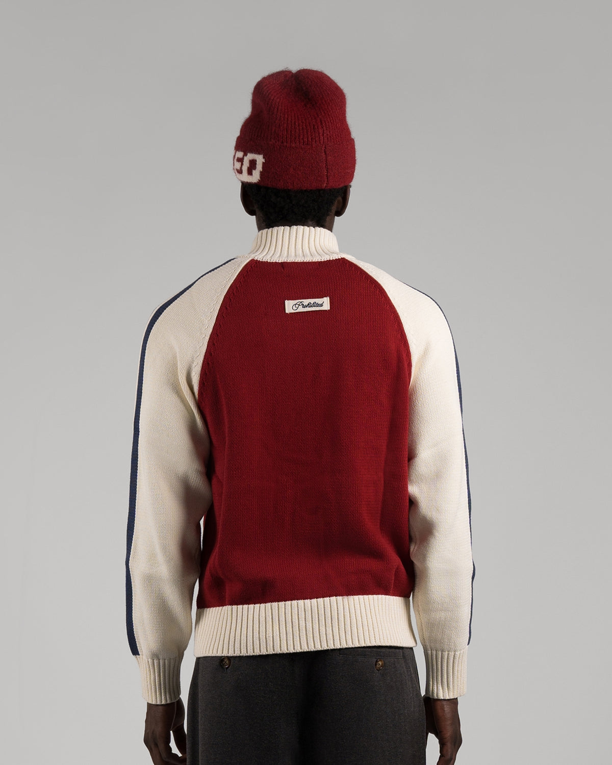 Swiss Alps Knit Jacket | Red