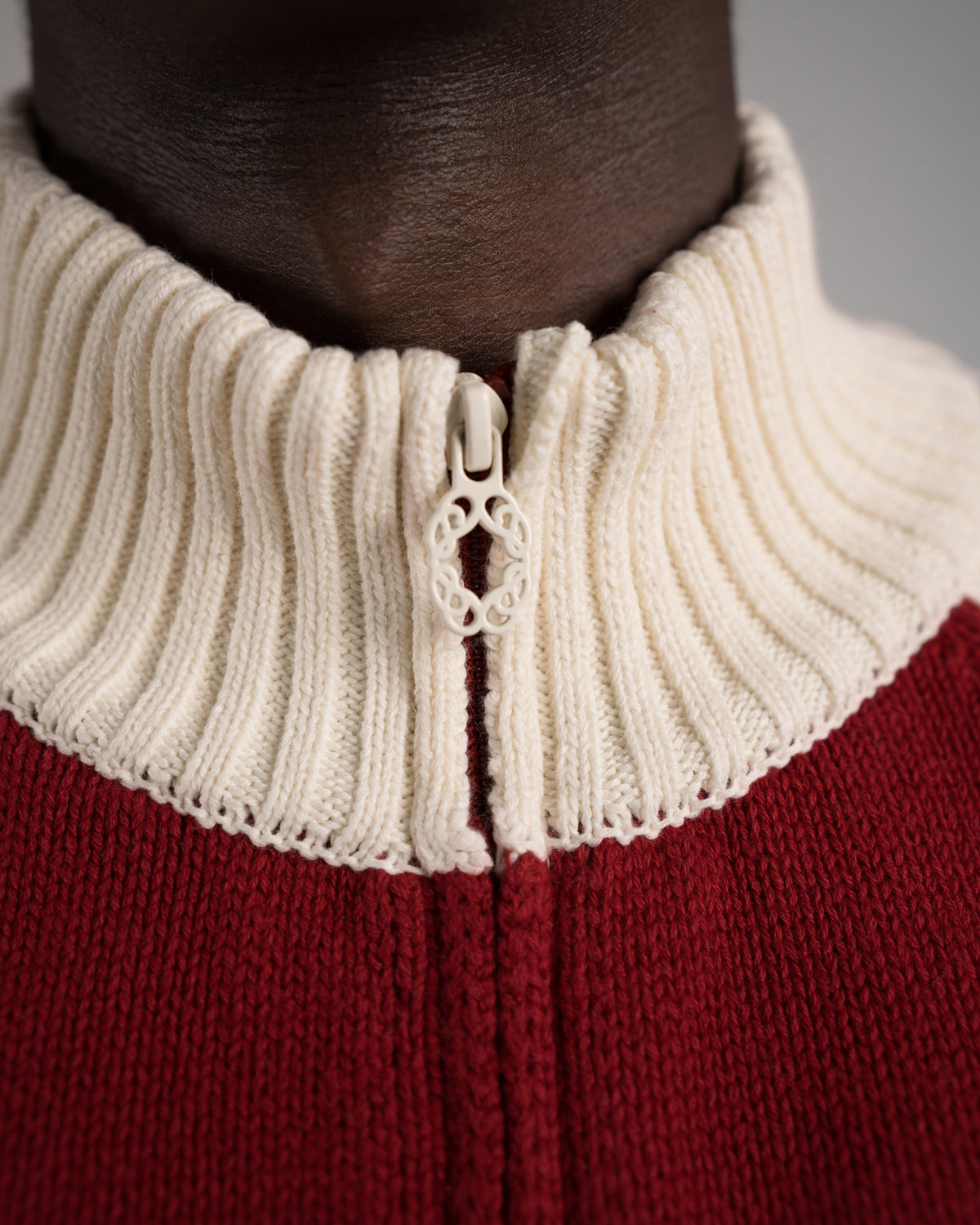 Swiss Alps Knit Jacket | Red
