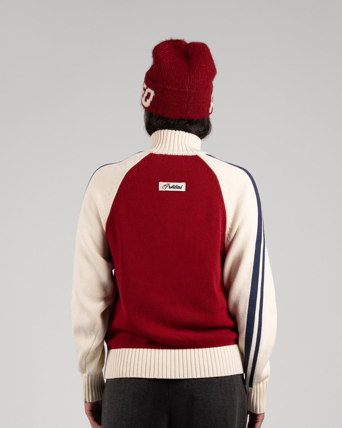 Swiss Alps Knit Jacket | Red