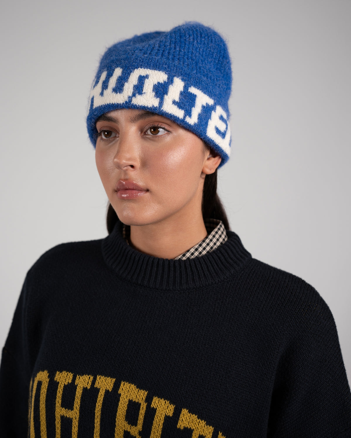 Ice Hockey Beanie | Blue