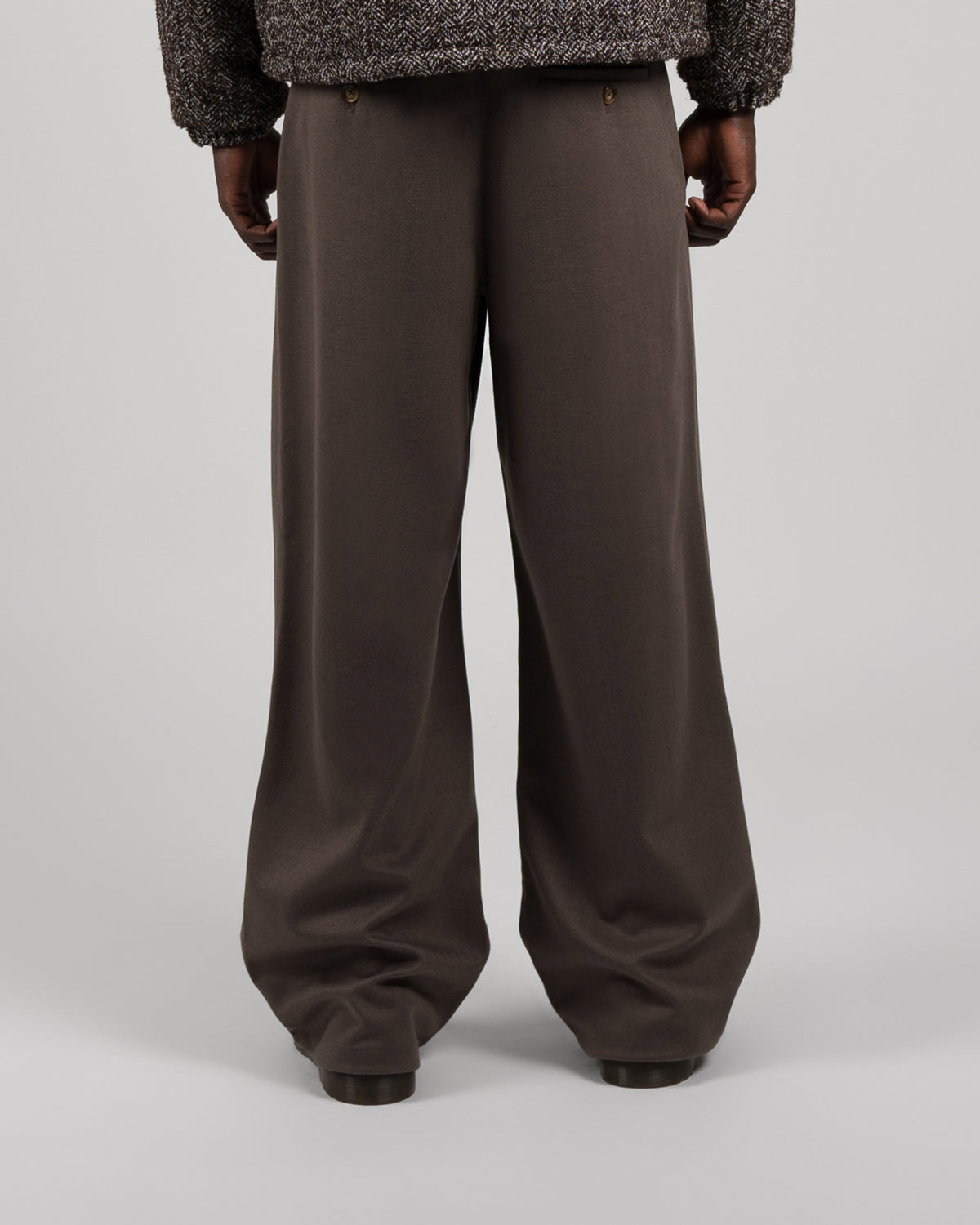 Powder Pleated Pants | Brown