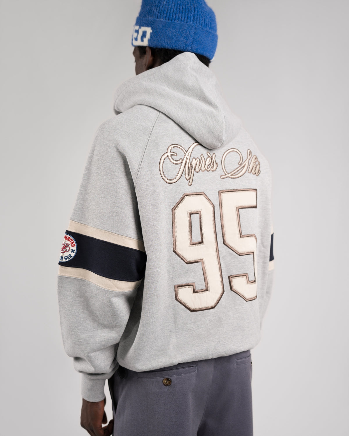 Ice Hockey Hoodie | Grey Melange