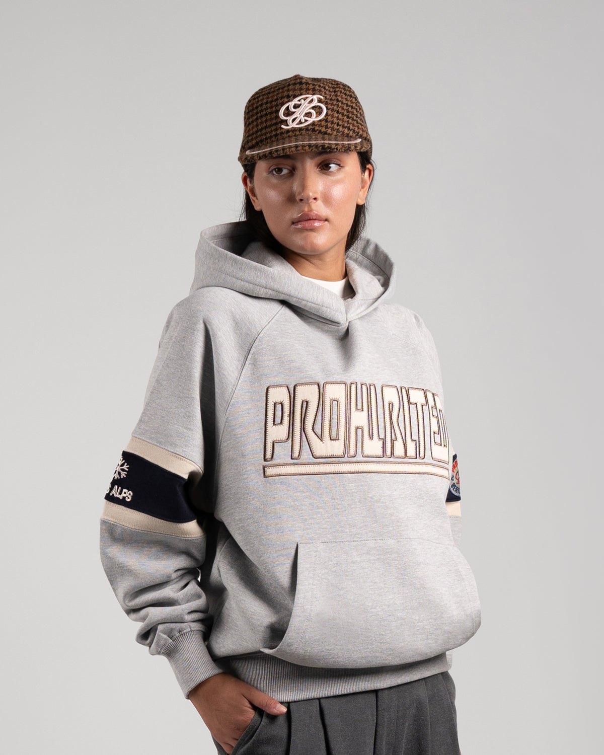 Ice Hockey Hoodie | Grey Melange