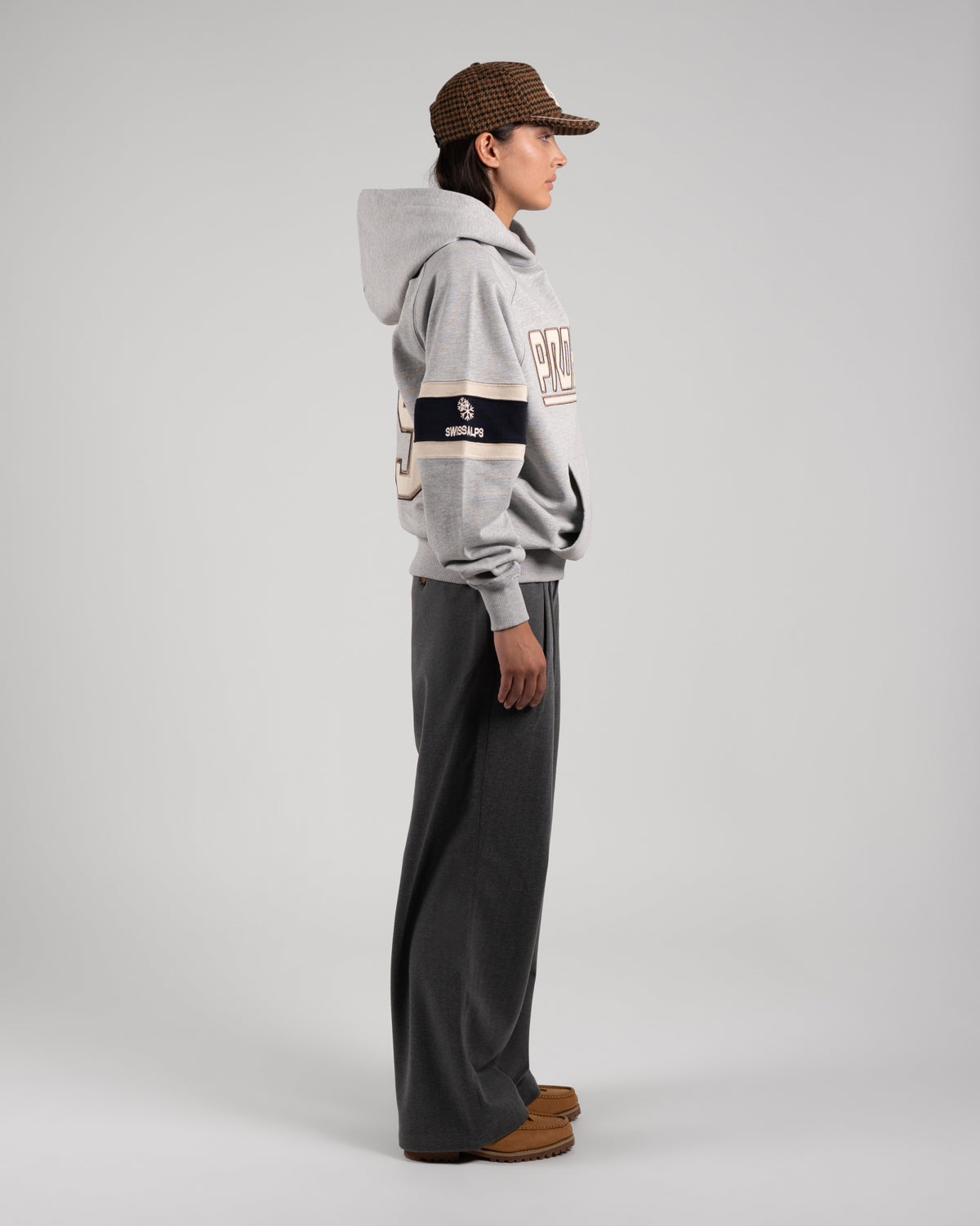 Ice Hockey Hoodie | Grey Melange