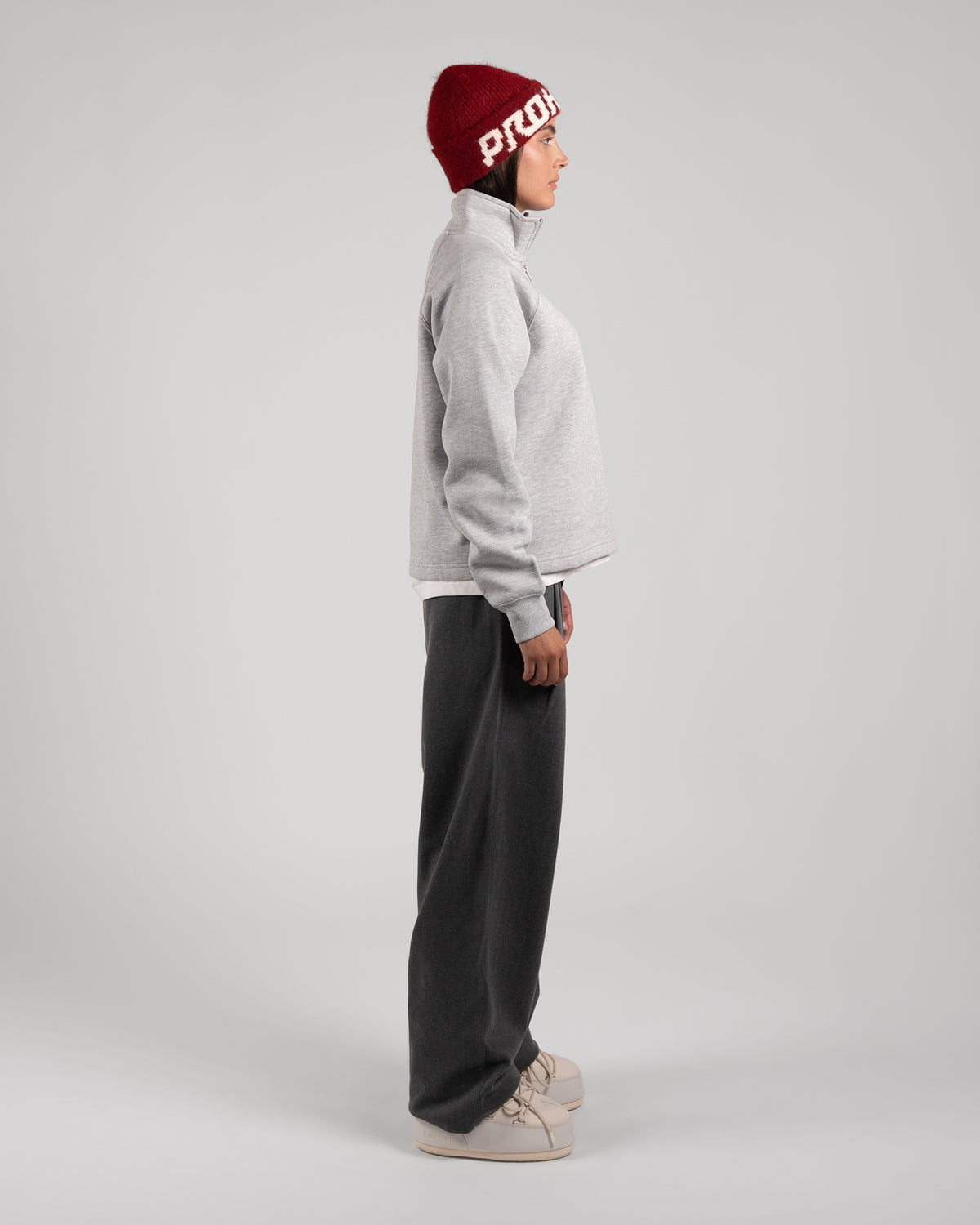 Off-Piste Quarter-Zip | Grey Melange