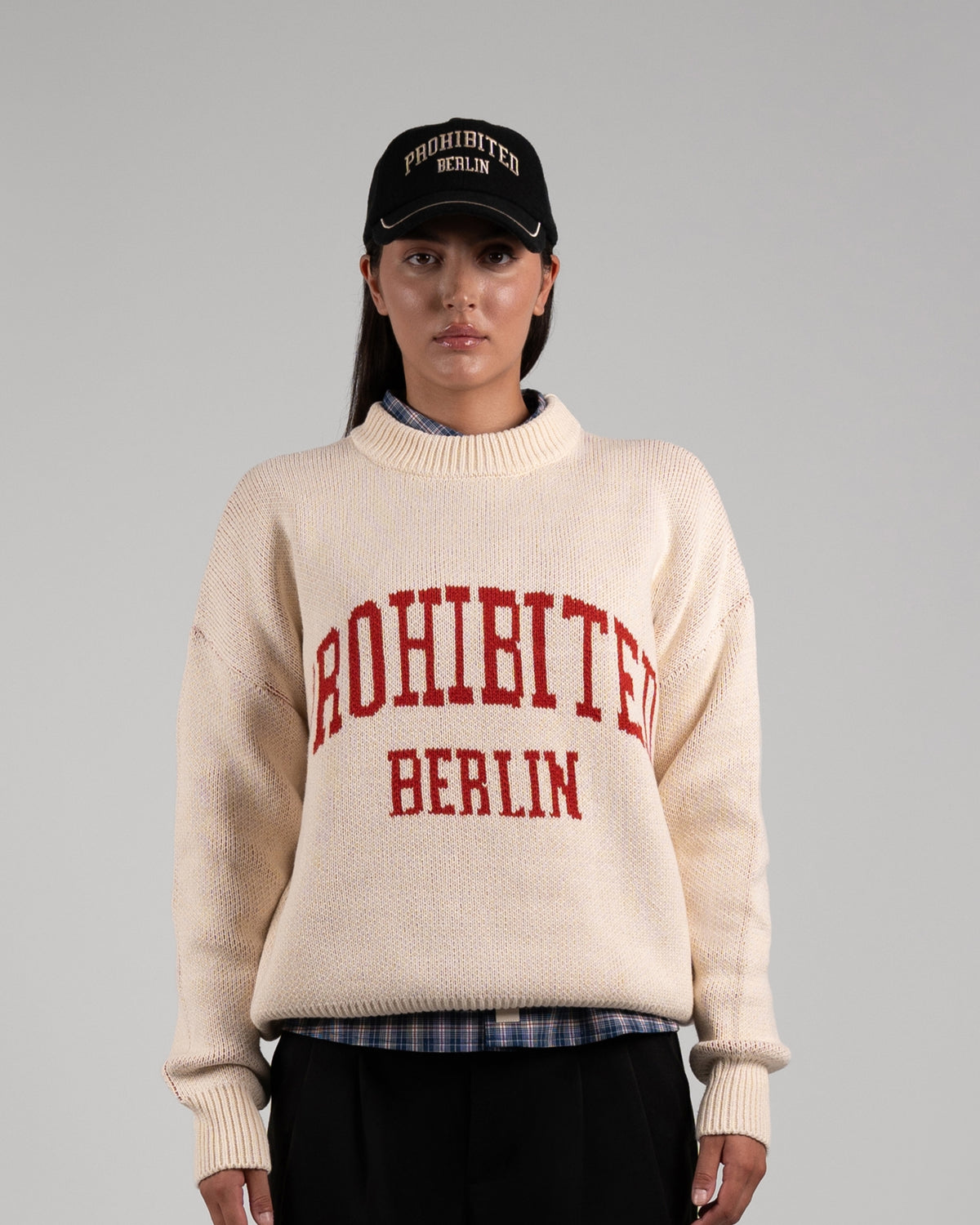 Varsity Knit Sweater | Dark Brown