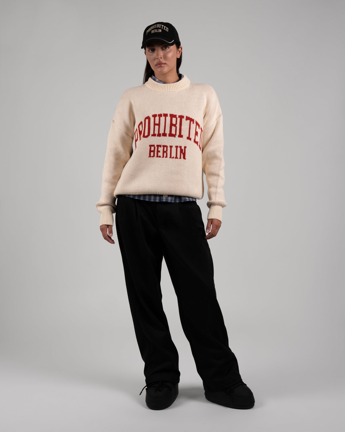 Varsity Knit Sweater | Dark Brown