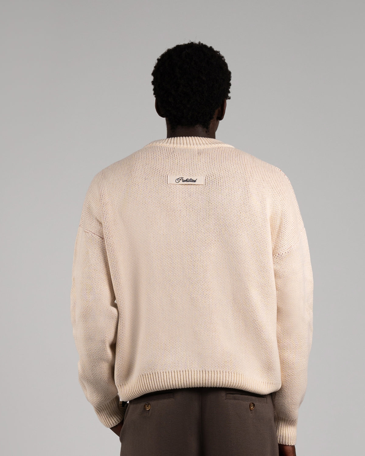 Varsity Knit Sweater | Dark Brown