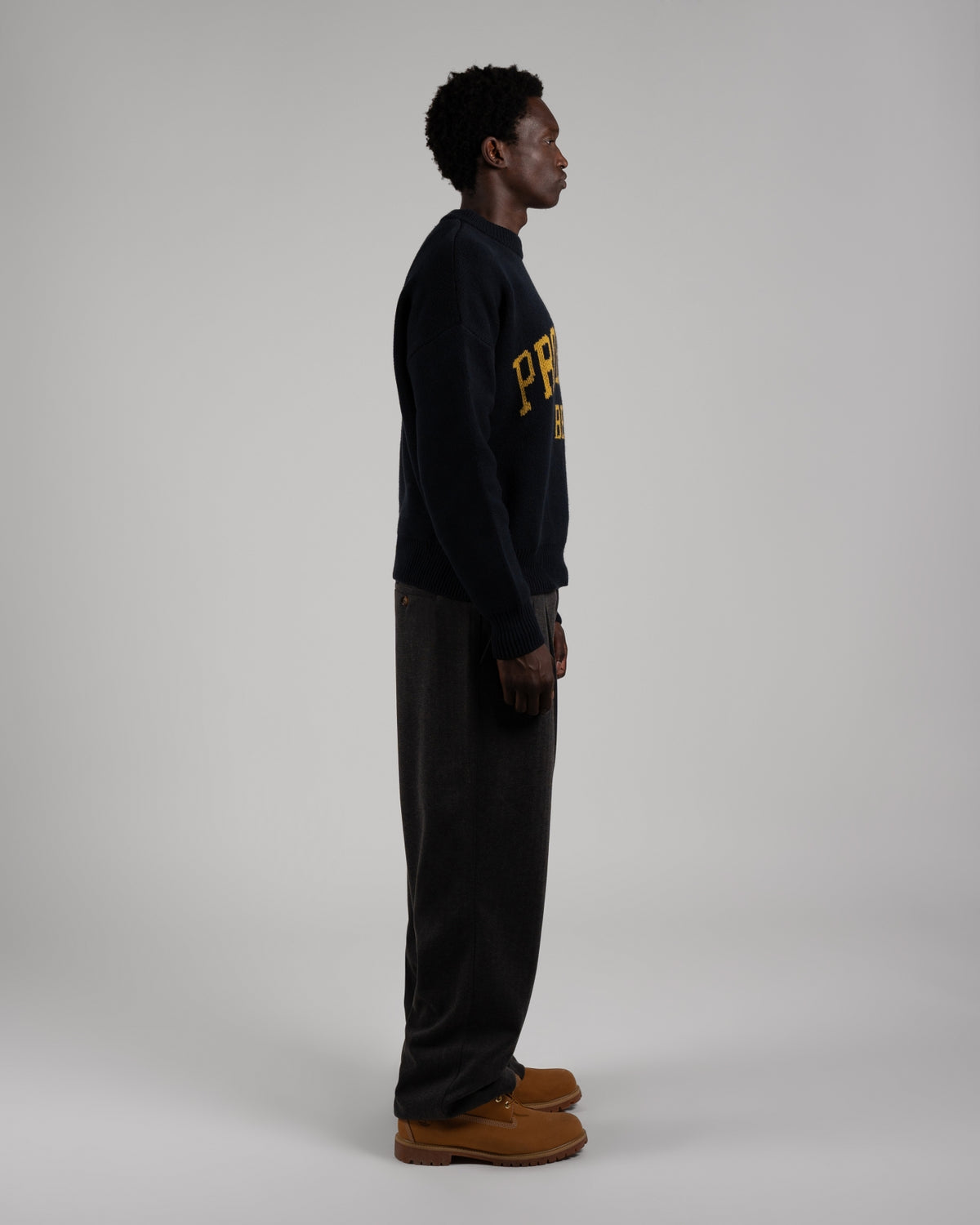 Varsity Knit Sweater | Navy