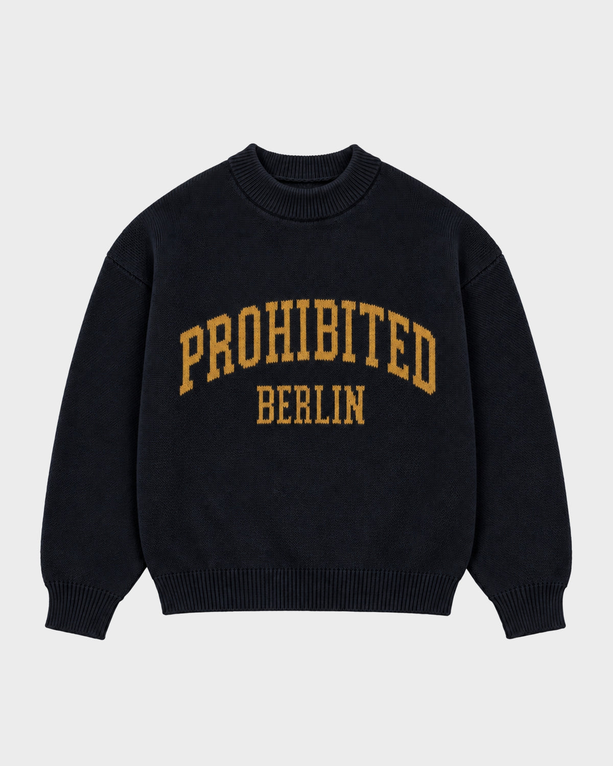 Varsity Knit Sweater | Navy