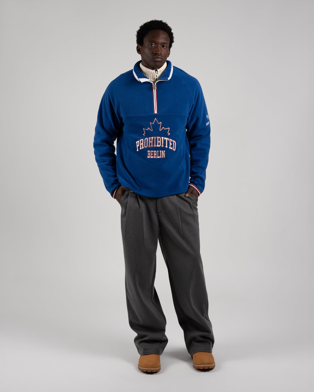 Swiss Alps Fleece Quarter-Zip | Blue