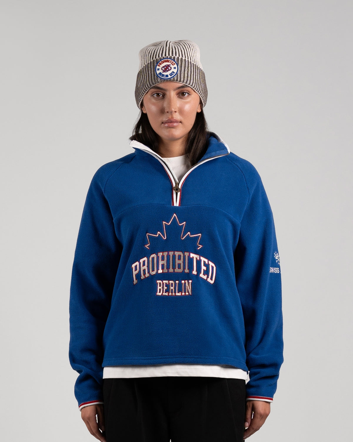 Swiss Alps Fleece Quarter-Zip | Blue